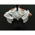 Solid Spliced Button Loose Shirts for Women Lapel Long Sleeve Temperament Minimalist Shirts Female Fashion