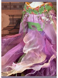 Olive Girl Multicolor Embroidered Hanfu Dress for Ren Faire 2026 Garden Wedding Fairycore Photoshoot Everyday Wear S-L XS-3XL Plus Size Chinese Heritage Fashion Women