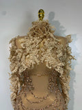 Women Sexy Long Sleeve Shiny Rhinestone Embroidery Mini Dress Birthday Party Costume Bar Nightclub Stage Performance Outfit