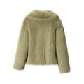 Chic Ins Blogger Brand Fashion Fake Fox Fur Jacket Coat Women 2026 Winter Luxury Design Big Collar Fur Coats Cool Girls Overcoat
