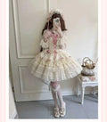 Olivegirl 2026 Kawaii Lolita Dress Women Fashion Design Slim Sling Bow Lovely Princess Dresses Sweet Lace Patchwork Pink Girl