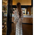 Polka Dot Polka Dot Skirt 2 Piece Set Women Elegant Scarf  Long Sleeve Shirts Suit 2026 Spring Lady Fashion Commute Outwear New