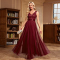 Sexy Prom Bridesmaid Dresses for Women Elegant Mesh Birthday Evening Party Dress Woman Maxi Sequin Summer Dress Vestidos
