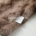 Exclusive 2026 Winter Leopard Print Faux Fur Coat Women Loud Luxury Lapel Collar Midi Long Eco Fox Fur Jacket Outerwear