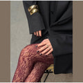 Sexy See Through Floral Lace Stockings Women Black Flower Mesh Pantyhose Female 2026 Spring Lady Chic Street Party Stocking New