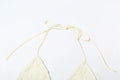 Sexy See Through 3 Piece Set Women Halter Bra+Swing Collar Flared Sleeve T-Shirts+Skinny Shorts Fashion Elegant Set