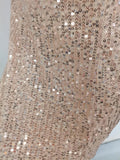 Solid Slimming Fashion Dresses for Women Strapless Sleeveless Patchwork Sequins Midi Split Dress Female Clothing