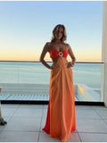 2026 Chic Gradient Hollow Out Maxi Dress Women Sexy Backless Sleeveless Sling Long Dress Summer Vacation Boho Beach Satin Outfit
