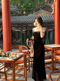 Olive Girl Dramatic Jacquard Set for Garden Wedding 2026 Fairycore Photoshoot Everyday Wear Jacquard S-XL XS-3XL Plus Size Dramatic Silhouette Romantic Garden Party Editorial Not Costume Jacquard Set Chinese Set Chinese Heritage Fashion Women