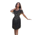 Sexy Great Gatsby Dress for Women Fringe Short Dress Birthday Night Female Clothing Sparkly Rhinestone Wedding Guest Dress