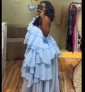Women Sleeveless Ruffles Loose Ball Gown Smock Strap Maxi Long Sexy Dress 2025 Birthday Vacation Party Dresses Vestidos