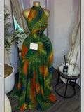 Fall Women O-neck Sleeveless Print Mermaid Maxi Dress Evening Birthday Beach Sexy Night Party Long Dresses