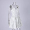 Sexy Floral Print Pleated Dress Women Fashion Straps Sleeveless Slim Elegant Party Dress Female Summer New Commuting Dress