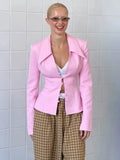 Women's Two Piece Skirt Suit Long Sleeve Blazer Jacket High Waist Mini Skirt Slim Elegant Office Lady Matching Set Autumn