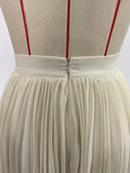 Solid Oversized Hemline Pleated Mesh Skirt Women High Waist Long Maxi Skirt Spring Summer Party Women'S Clothing