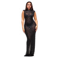 Fall Diamonds Hot Rhinestones O-neck Women Sleeveless Bodycon Long Dress Birthday Party Evening Prom Maxi Dresses