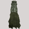 Sexy Sparkly Sequin Patchwork Bodycon Dresses for Woman Ruffle Tassel Dress Female Party Clubwear Long Birthday Outfits