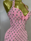 Women Sparkly Rhinestones Ruched Luxury Birthfay Evening Party Dress Sexy Halter Sleeveless Bodycon Mini Bandage Cocktail Dress