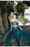 Hanfu Women's Fashion Waist Length Ru Skirt Tattered Sleeves Hanfu Dunhuang Exotic Style Han Elements Improve National Style