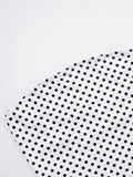 Sexy Polka Dot 3-Piece Set Women Cape Sleeves+Chest Wrapped+Shorts Matching Sweet Simple Basic Stretch Skinny Outfits