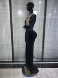 Women Sexy Halter Off the Shoulder Shining Rhinestones Velvet Bodycon Gowns Dress Nightclub Party Celebrate Bar Singer Outfit