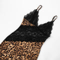 Mesh Patchwork Mermaid Dress Women Leopard Print Sexy Low-Neck Cleavage Backless Ruched Midnight Fashion Long Bodycon