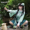 Olive Girl Green Embroidered Ma Mian Skirt for Ren Faire 2026 Fairycore Photoshoot Everyday Wear XS-XL XS-3XL Plus Size Hand Embroidered Dramatic Silhouette Romantic Cottagecore Editorial Not Costume Chinese Heritage Fashion Women