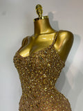 Women Sexy Sleeveless Rhinestone Mini Bodycon Dress Evening Party Luxury Birthday Bar Nightclub Stage Performance Clothing