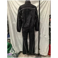 White Stripe 2 Piece Tracksuit Women Stand Collar Zip Jacket And Elastic Waist Wide Leg Pants Set Sporty Casual Matching Outfit