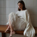 Backless Knitted Sweater Female Loose Sexy Long Sleeve Pullover Top Casual Women's Knitwear Top Solid Autumn New