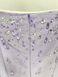 Sparkling Luxury Diamond Crystal Square Neck Slim Long Dress Women'S Elegant Celebrity Evening Party Wedding Gowns