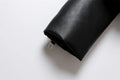 Women's Spring Black faux-leather jacket Casual zipper and belt Cycling jacket Casual jacket jacket