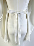 White Temperament Dress Two-Piece Set 2026 Autumn New Women'S Cape Top Long Skirt Lace Set Suit