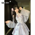 Olive Girl Dramatic Dress for Garden Wedding 2026 Fairycore Photoshoot S-XXL XS-3XL Plus Size Dramatic Silhouette Romantic Editorial Not Costume Hanfu Chinese Dress Traditional Chinese Clothing Chinese Heritage Fashion Women
