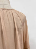 Solid Spliced Mesh Loose Dresses for Women V Neck Long Sleeve High Waist Loose Casual Dress Female New