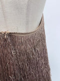 Solid Spliced Tassel Dresses for Women Halter Sleeveless High Waist Temperament Dresses Female Fashion New