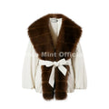 2026 Winter Luxury Fur Collar Puffer Bomber Jacket Women Warm Padded Quilted Parka Coat Iconic Fashion Girls Outerwears
