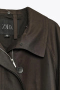 Fashion Faux Fur Collar Middle Long Jackets Women Solid Full Sleece Button Zipper Coats 2025 Lady Chic Casual Winter Outerwear