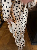 Polka Dot Polka Dot Skirt 2 Piece Set Women Elegant Scarf  Long Sleeve Shirts Suit 2026 Spring Lady Fashion Commute Outwear New