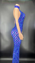 Flashing Silver Rhinestone Crystals Fringes Transparent Short Dress Birthday Celebrate Costume Evening Dancer Dress