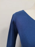 Solid Spliced Folds Designer T Shirt For Women Skew Collar Long Sleeve Patchwork Buttons Chic T Shirts Female New