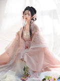 Olive Girl Pink Embroidered Fairy Dress for Ren Faire 2026 Garden Wedding Fairycore Photoshoot Everyday Wear S-L XS-3XL Plus Size Embroidered Flowing Sleeve Romantic Editorial Not Costume Fairy Dress Cottagecore Dress Chinese Heritage Fashion Women