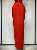 Luxury Birthday Dress Women Celebrity Sexy Halter Backless Flower Long Bandage Bodycon Dress 2025 Elegant Evening Party Outfit