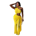 Summer See Through Mesh Jumpsuit Women One Shoulder Irregular Overlay Tassel Midnight Clubwear Party One Piece Jumpsuit