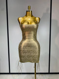 Women Sexy Sleeveless Square Neck Bodycon Mini Bandage Dresses Elegant Evening Party Luxury Birthday Club Prom Gown