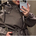Women Leopard Print 2‑Piece Puffer Outfit Hooded Zip‑Up Padded Jacket + Wide Leg Pants Set Khaki Warm Winter Matching Tracksuit