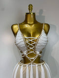 Women Sexy Hollow Out See Through Long Dress Two Piece Set Nightclub Stage Performance Costume Birthday Party Cocktail Dress