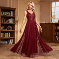 Sexy Prom Bridesmaid Dresses for Women Elegant Mesh Birthday Evening Party Dress Woman Maxi Sequin Summer Dress Vestidos