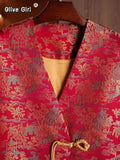 Olive Girl Red Embroidered Hanfu Dress for Ren Faire 2026 Garden Wedding Fairycore Photoshoot Everyday Wear S-XL XS-3XL Plus Size Hand Embroidered Flowing Sleeve Dramatic Silhouette Romantic Editorial Not Costume Chinese Heritage Fashion Women