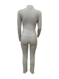 Fitness Women's Set Full Sleeve Jacket and Jogger Pants Suit  Autumn winter Active Two 2Piece Sets Outfits Tracksuit
